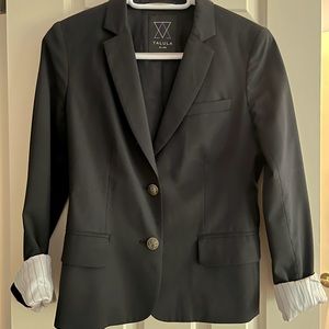 Women’s TALULA Aritzia Button Front Wool Blazer With Roll Sleeves, size 4
